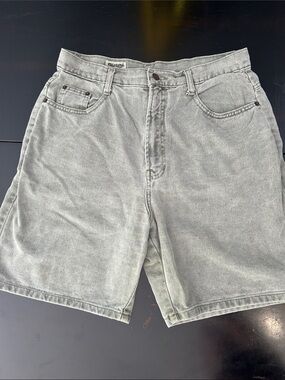100 % soft cotton Washed Sage/grey Green casual stylish Denim trendy Y2K jorts